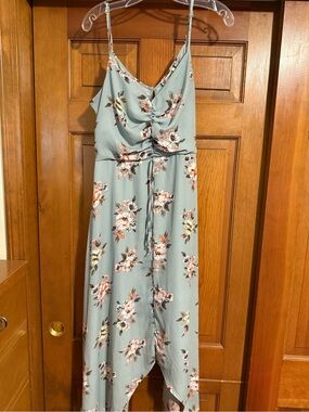 Floral Sage Green Dress